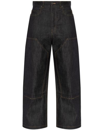 Rick Owens Wide-Leg Jeans - Black