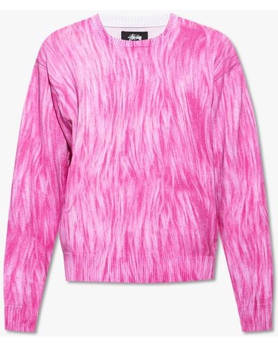 Stussy Cotton Jumper - Pink