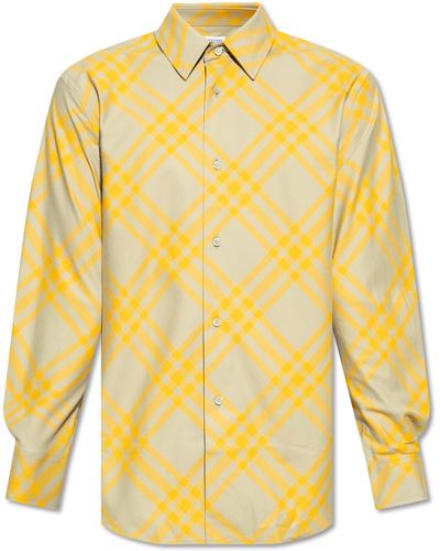 Burberry Shirt From Organic Cotton - Yellow