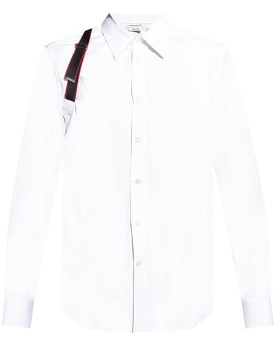Alexander McQueen Shirt With Strap Detail - White