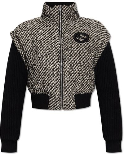 Gucci Jacket With Monogram, - Black