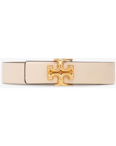 Tory Burch Leather Belt - Natural