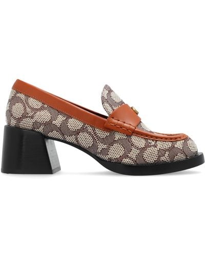 COACH High-heeled Shoes `natalie`, - Brown