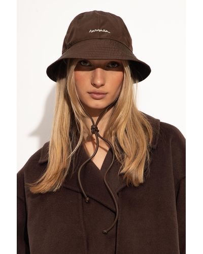 Nanushka 'laurie' Bucket Hat, - Brown