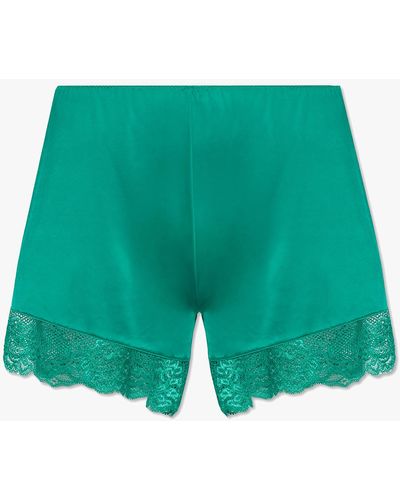 Hanro ‘Lovis’ Satin Shorts - Green