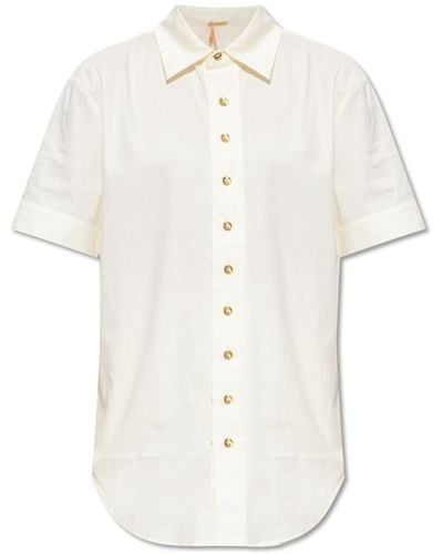 Cult Gaia ‘Rayn’ Cotton Shirt - White
