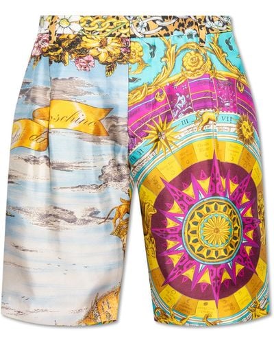 Moschino Silk Shorts, - Multicolour
