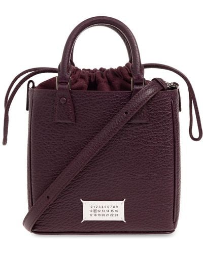 Maison Margiela Shoulder Bag With Logo, - Purple