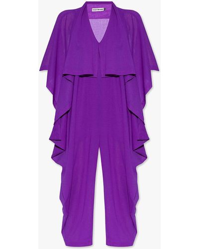 Pleats Please Issey Miyake Relaxed-Fitting Jumpsuit - Purple