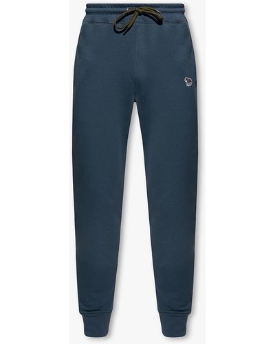 PS by Paul Smith Joggers With Zebra Motif - Blue