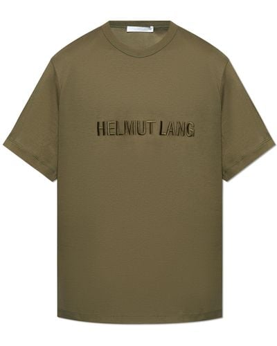 Helmut Lang T-Shirt With Logo - Green
