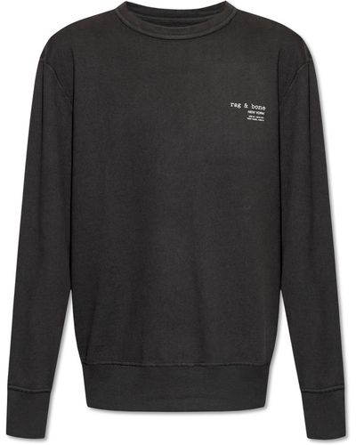 Rag & Bone Logo-printed Sweatshirt, - Black