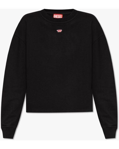 DIESEL 'f-jaral-d' Sweatshirt With Logo - Black