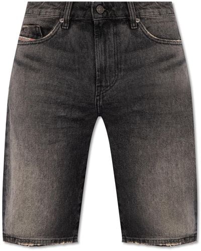 DIESEL 'slim-short' Denim Shorts, - Grey