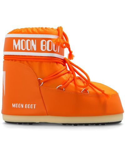 Moon Boot Icon Low Apres Ski Boots in Orange | Lyst UK