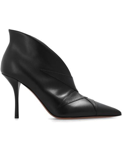 Alaïa Heeled Ankle Boots - Black