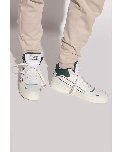 EA7 High-Top Sneakers - White