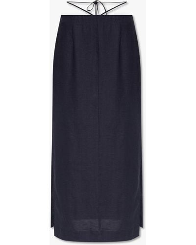 Gestuz ‘Malougz’ Skirt With Slits - Blue