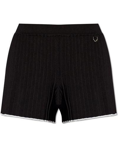 Jacquemus Pleated Shorts 'Plisse' - Black
