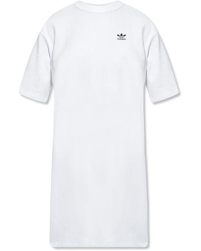 adidas Originals Dress With Logo - White