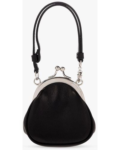 Maison Margiela Leather Handbag - Black