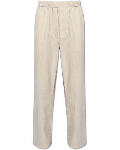 Moncler Corduroy Trousers, - White