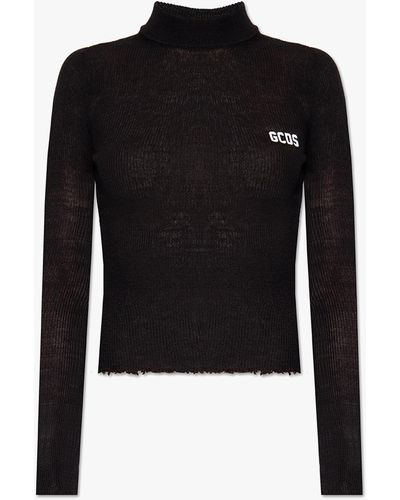 Gcds Ribbed Sweater - Black