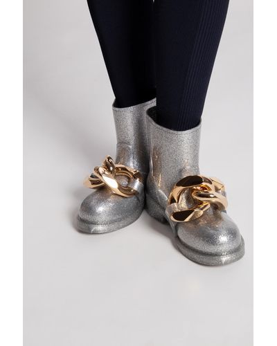 JW Anderson Short Rubber Boots - Metallic