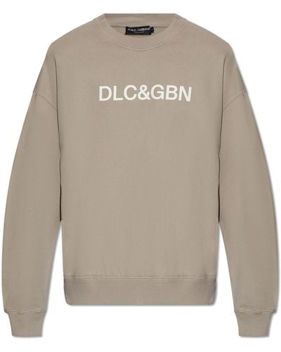 Dolce & Gabbana Printed Sweatshirt, - Natural