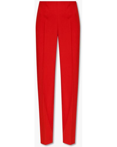 Ferragamo Pleat-Front Trousers - Red