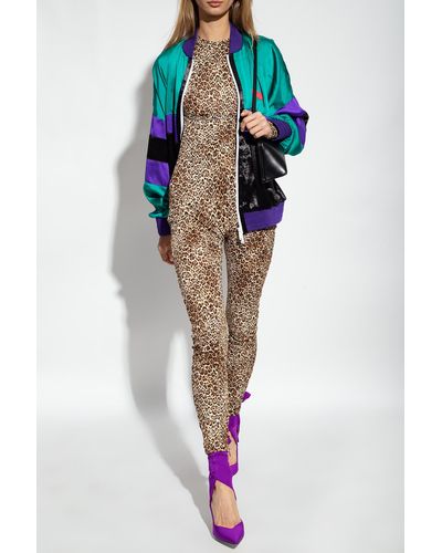 DSquared² Jumpsuit With Animal Motif - Natural