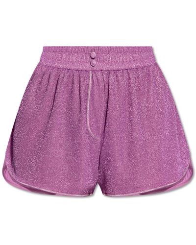 Oséree Shorts With Lurex Yarn, - Purple