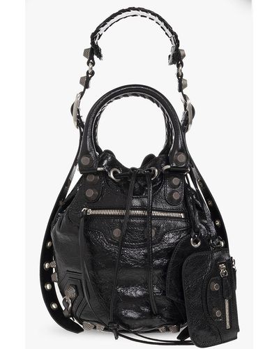 Balenciaga Crossbody Metallic 'Everyday' XS Bucket Bag W/Strap – The Little  Bird