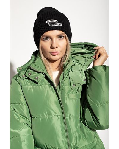 Opening Ceremony Beanie With Logo - Green