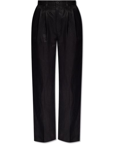 Anine Bing 'carrie' High-waisted Trousers, - Black