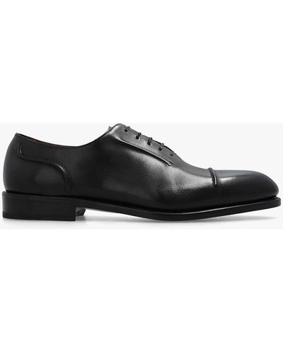 Ferragamo 'giave' Leather Shoes - Black