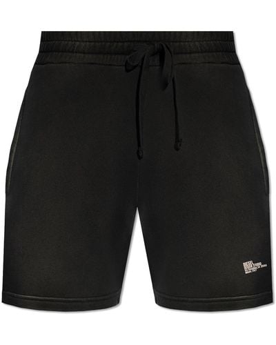 DIESEL 'p-stelt-n1' Shorts With Logo, - Black