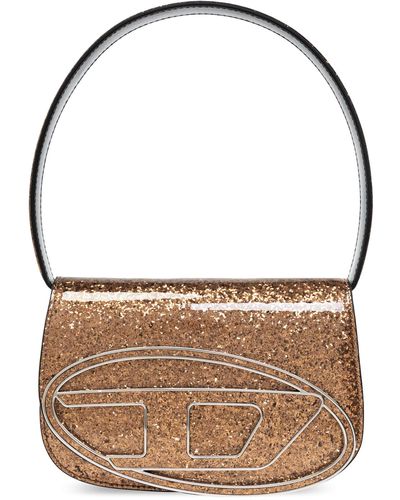 DIESEL Glitter Shoulder Bag `1dr`, - Brown