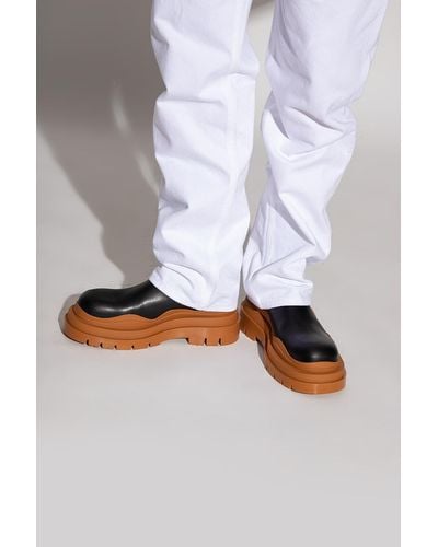 Bottega Veneta ‘Tire’ Platform Chelsea Boots - White