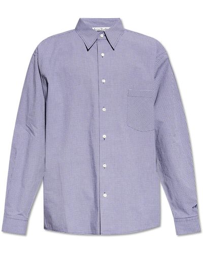 Acne Studios Checked Shirt, - Purple