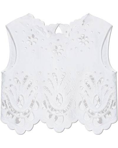 Dolce & Gabbana Lace Top - White