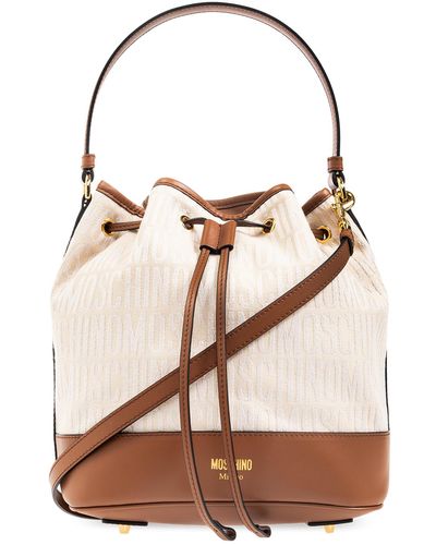 Moschino Bucket Bag - Natural