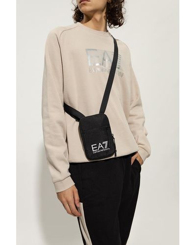 EA7 Shoulder Bag With Logo - Black