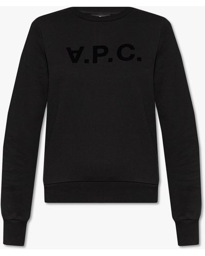 A.P.C. ‘Viva’ Sweatshirt With Logo - Black
