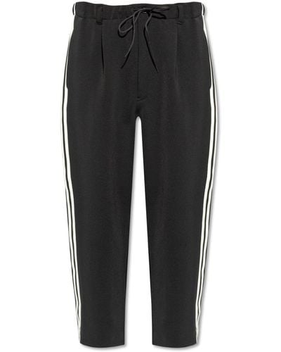 Y-3 Trousers With Logo, ' - Black