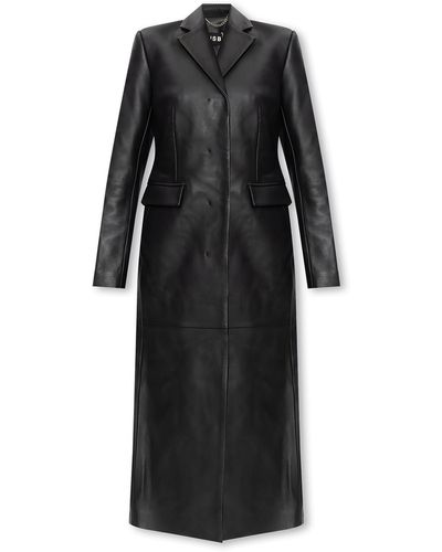 MISBHV Leather Coat - Black