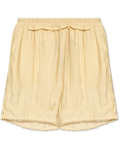 Munthe Shorts With Pockets, - Natural