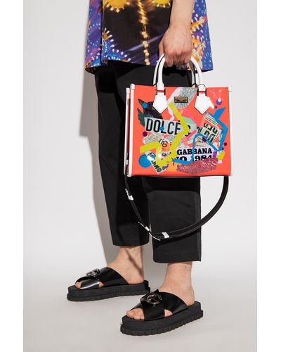 Dolce & Gabbana Patent-leather Shopper Bag - Multicolor