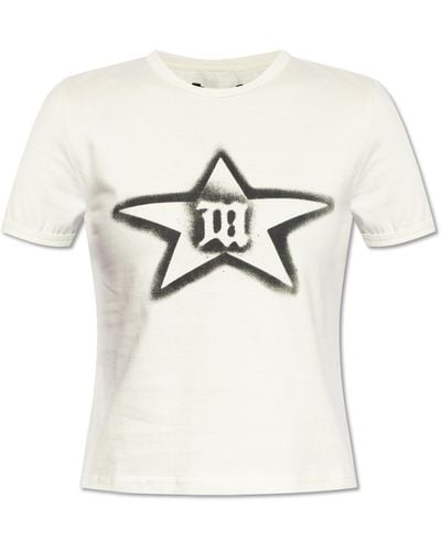 MISBHV Top With Logo, - White