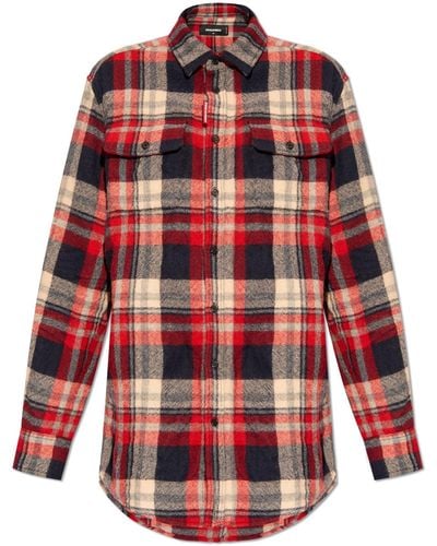 DSquared² Wool Shirt, - Red
